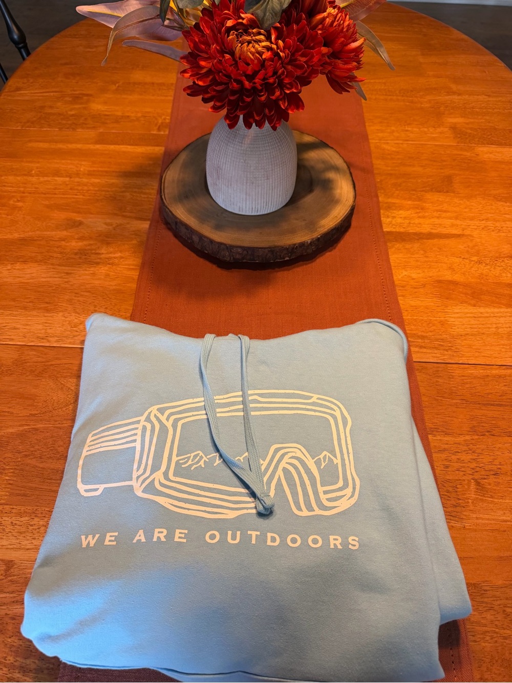 Snowboarding Sweatshirt baby blue color - Picture 3 of 6